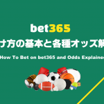 bet365の賭け方とオッズの解説