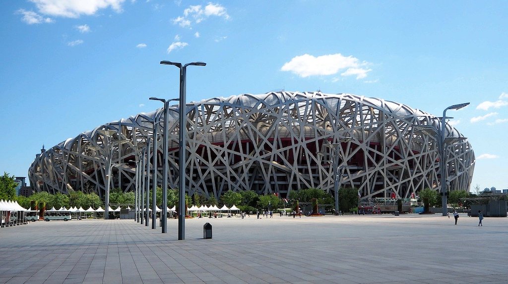 冬季北京五輪のメイン会場「鳥の巣」